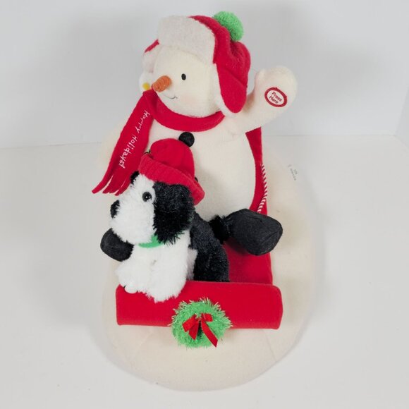 Hallmark Animated Snowman & Friends Plush Christmas Decor Vintage Tested - Picture 2 of 8